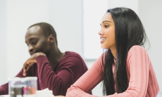 Students listening